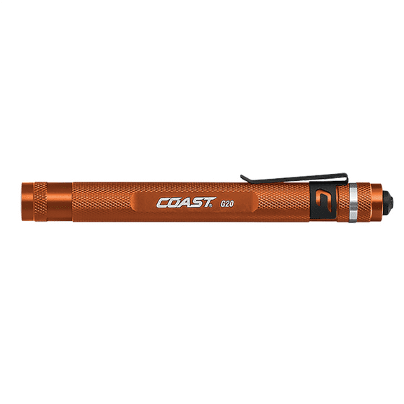 COAST Products G20 Inspection 21M Beam Penlight in Box - Color Orange