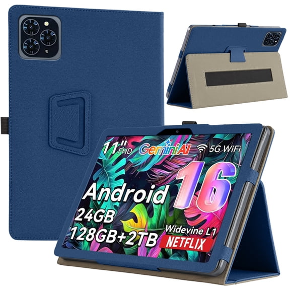 [COAST] For Tabwee T90 Tablet Case, Tabwee 11 Inch 2026 Latest Cover PU Leather Protective, Cover Handheld Band, Easy to Hold, Stand Function, Multiple Angles,Portable, Shock Resistant design (Black)