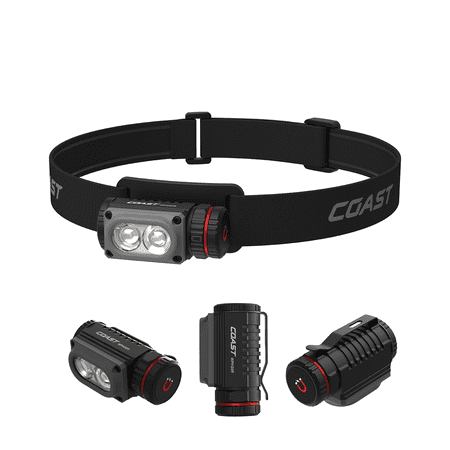 COAST WPH20R 2000 LUMEN RECHARGEABLE LED HEADLAMP WITH...