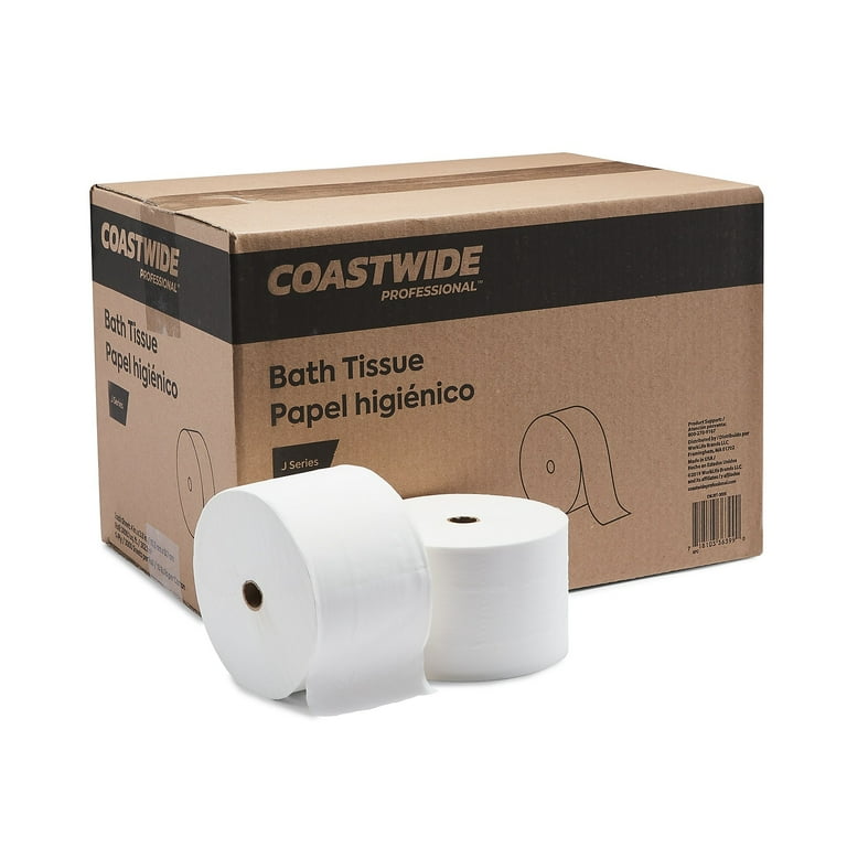 J-Series 1-Ply Small Core Bath Tissue, Septic Safe, White, 4 J-Series 1-Ply Small Core Bath Tissue, Septic Safe, White, 4