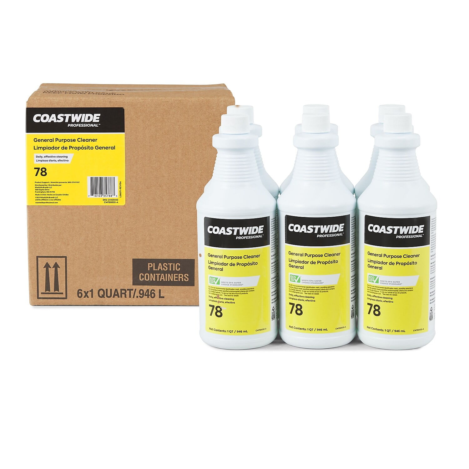 COASTWIDE All-Purpose Cleaner Citrus 32 Fl. Oz. 6/Carton (CW780032