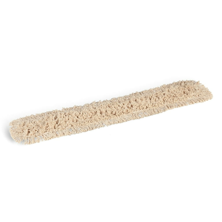 Cut-End Dust Mop Head, Cotton, 48 x 5, White Cut-End Dust Mop Head, Cotton, 48 x 5, White