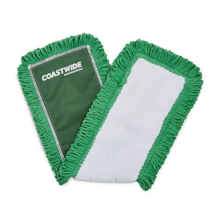 Coastwide Professional - Coastwide Professional™ Looped-End Dust Mop Head, Microfiber, 24" x 5", (CW56770) - Green