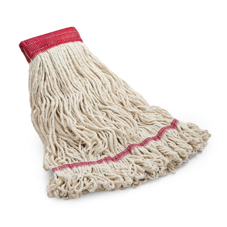 Looped-End Wet Mop Head, Cotton, Medium, 5 Looped-End Wet Mop Head, Cotton, Medium, 5