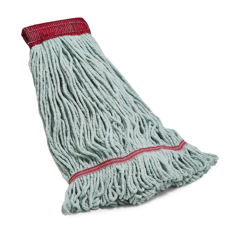 Looped-End Wet Mop Head, PET/Cotton Blend, Large, 5 Looped-End Wet Mop Head, PET/Cotton Blend, Large, 5