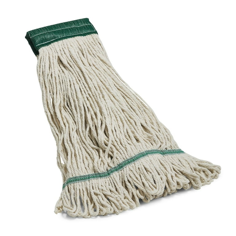 Looped-End Wet Mop Head, Cotton/Rayon/Polyester Blend, Medium, 5 Looped-End Wet Mop Head, Cotton/Rayon/Polyester Blend, Medium, 5