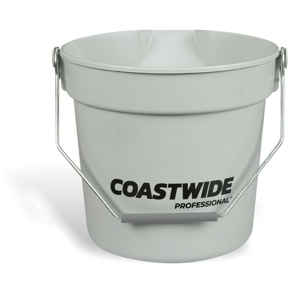 COASTWIDE Plastic Bucket 10 Qt. Gray CW58017