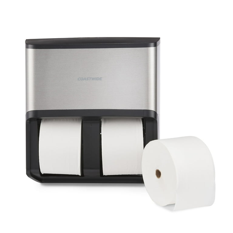 J-Series Quad Bath Tissue Dispenser, 13.52 x 7.51 x 14.66, Black Metallic J-Series Quad Bath Tissue Dispenser, 13.52 x 7.51 x 14.66, Black Metallic