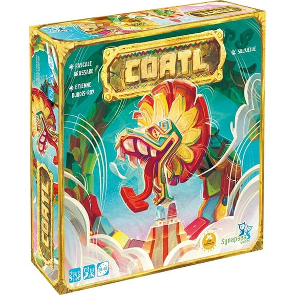 COATL - Aztec Strategy Board Game, Synapses Games, Ages 10+, 1-4 Players, 30-60 Min