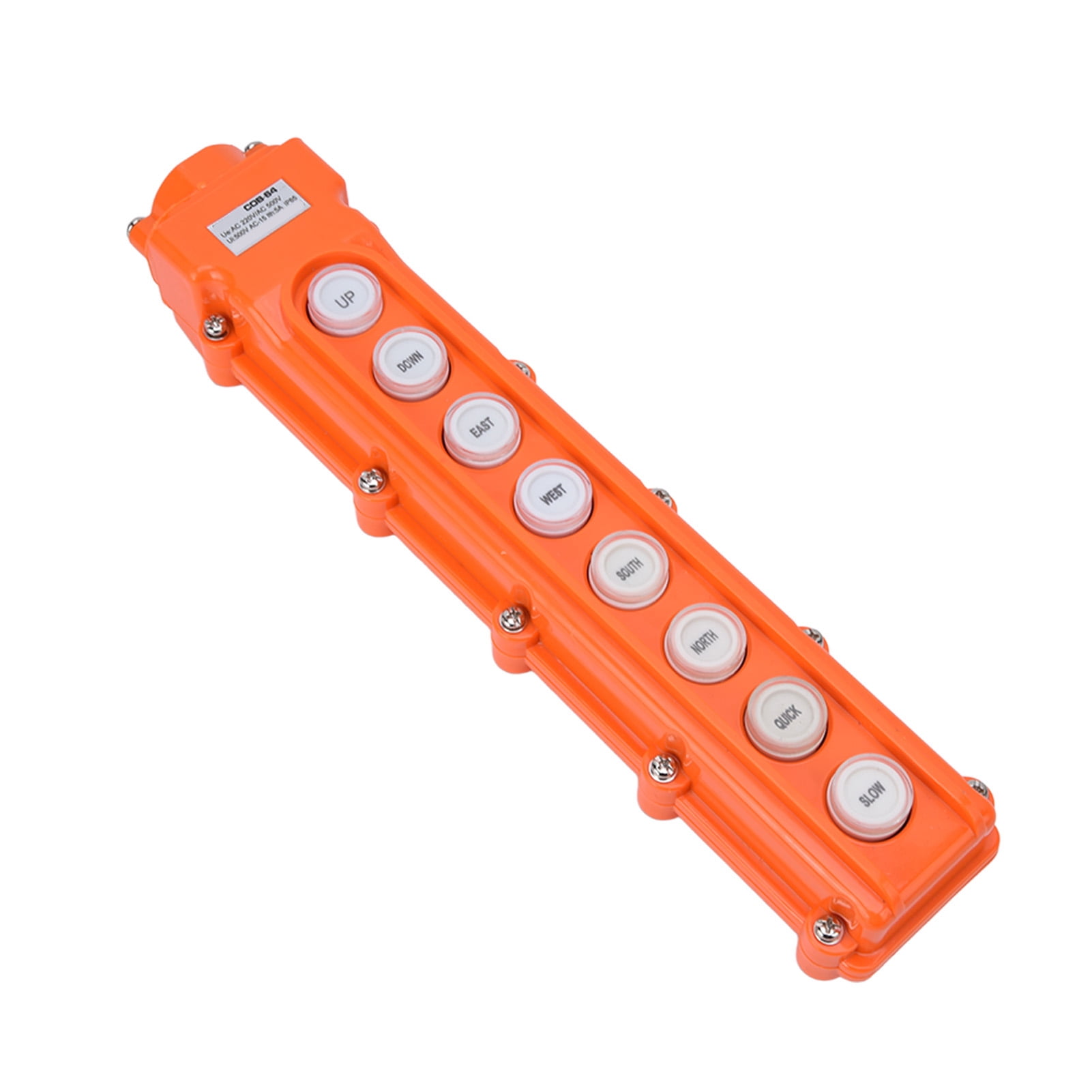 COB64 Crane Controller Hoist Remote Control Station 8 Ways Push Button