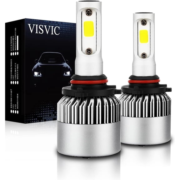COB 9006 HB4 - Faros LED, 8000 lmenes, bombillas LED de luz baja, bombillas de cabeza brillante, reemplazar bombillas halgenas, 6500 K, xenn blanco, paquete de 2