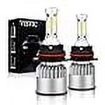 COB 9007 HB5 Led Headlight Conversion Kit, 8000 Lumens All in One High Low Beam Bulbs Bright Head Bulbs, Replace Halogen Bulbs, 6500K Xenon White, Pack of 2, Headlight Bulbs