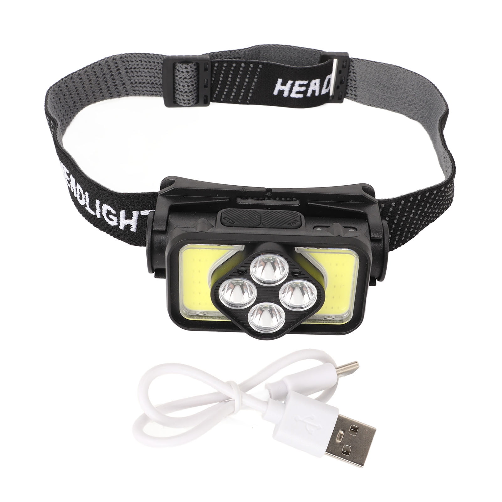 COB Head Lamp USB Rechargeable Led Head Lamp IPX4 Waterproof Headlight