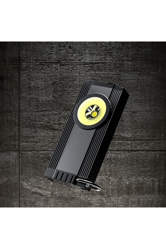 COB Keychain Flashlight, Magnetic USB-C Rechargeable, 3 Modes, IPX4 Waterproof, Mini Pocket Light, Outdoor Emergency Tool, Tactical EDC Flashlight