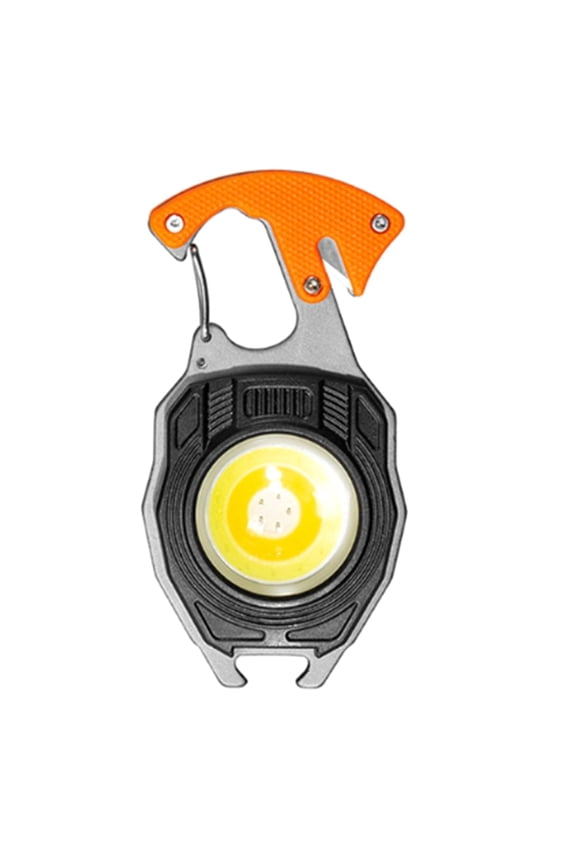COB Keychain Work Light LED Emergency Flashlight with Bottle Opener Rechargeable Mini Torch 6 Modes,1 x Work light 1 x Charging cable