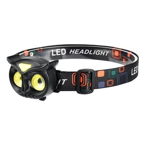 COB LED Headlamp Hawk Shape, USB Rechargeable Headlight Torch Work Light Bar Head Band Lamp, Adjustable Headstrap Headlamp