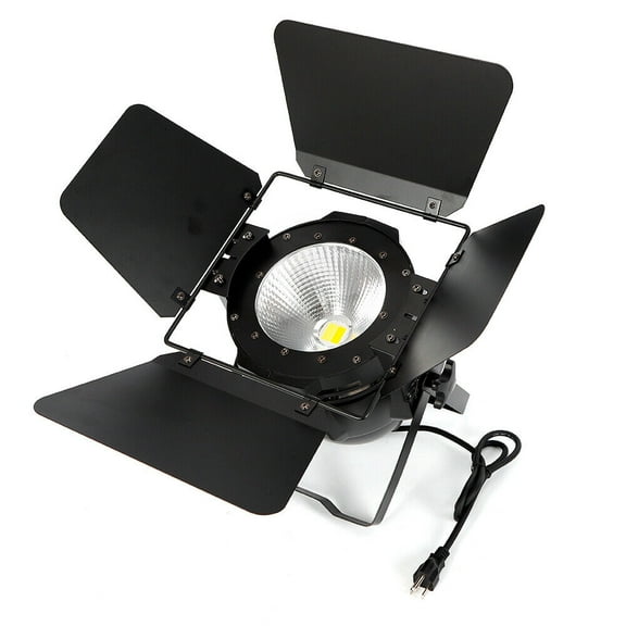 COB LED Spotlights Warm & Cold White Par Light Stage Light 200W with Barn Doors