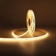 thumbnail image 1 of COB LED Strip Light 24V, 480 LEDs/m, 8mm Wide Dimmable LED Tape Ribbon, High CRI>90, 3000K Warm White, Indoor Lighting for Home Decor, 1 of 10