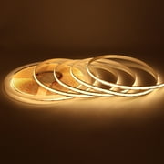 24V COB LED Strip Light 3000K Warm White, 10M Flexible LED Tape, Dimmable Indoor Strip Light, High CRI>90   Transformer Not Included