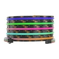 thumbnail image 1 of 24V Addressable COB LED Strip Light Black PCB, 16.4ft/5m Flexible WS2811 RGB Dream Color LED Tape Light, CRI 90+, DIY Indoor Lighting for Ceiling Bedroom Cabinet Decor, 1 of 13