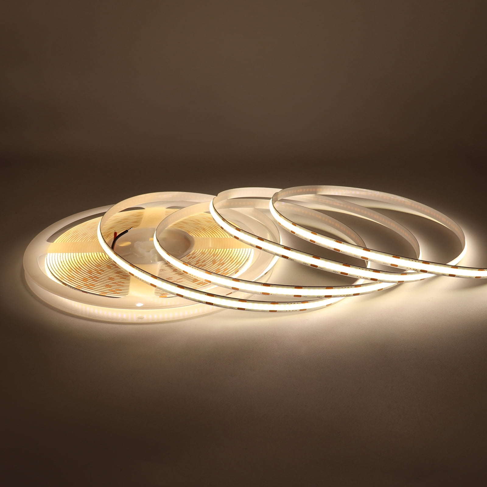 12V COB LED Strip Light 4000K Natural White, 10M Dimmable LED Tape Light for Cabinet & Ceiling, CRI>90, Flexible DIY Strip – No Power Supply Included