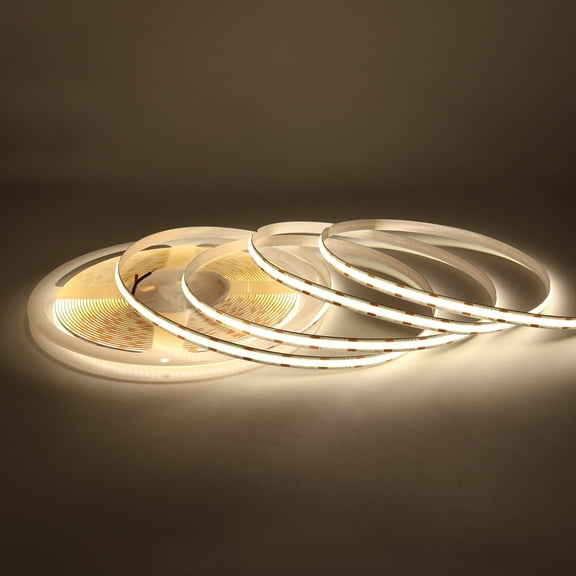 12V COB LED Strip Light 4000K Natural White, 10M Dimmable LED Tape Light for Cabinet & Ceiling, CRI>90, Flexible DIY Strip – No Power Supply Included