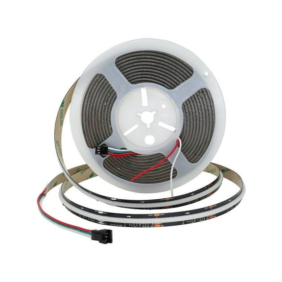 12V Addressable COB LED Strip Light, Black PCB, 16.4ft/5m Flexible WS2811 RGB-IC Dream Color LED Tape Light, CRI 90+, DIY Indoor Lighting for Ceiling Bedroom Cabinet Decor