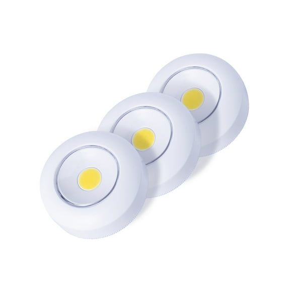 COB Stick-On Tap Light 3-Pack White