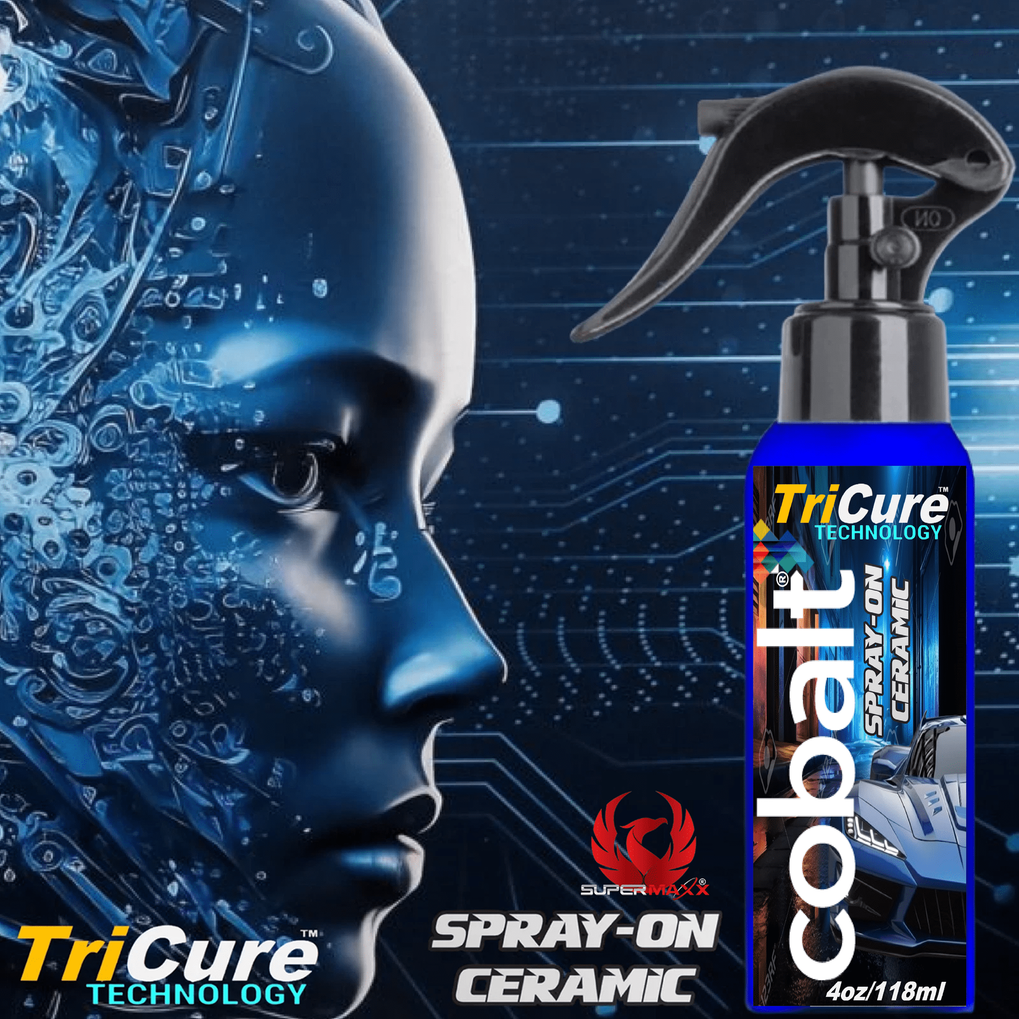 COBALT CERAMIC CAR COATING PPF "CAR WRAP" SCRATCH STAIN PROTECTION - 4 OZ KIT
