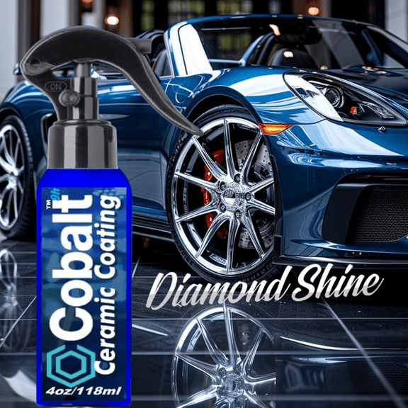 COBALT CERAMIC PRO GRADE CAR COATING SPRAY DIAMOND SHINE WAX POLISH - 4 OUNCE