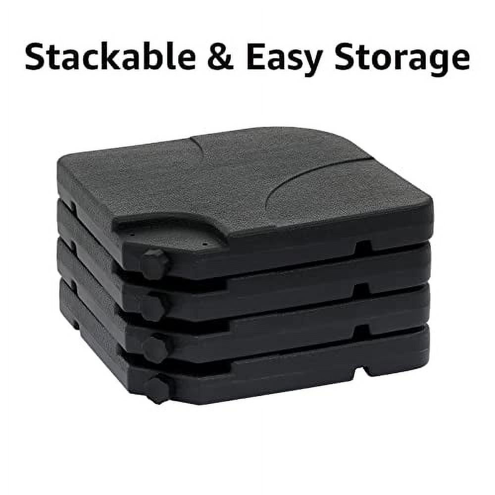 COBANA 4Piece Cantilever Offset Patio Umbrella Base, Easy Filling