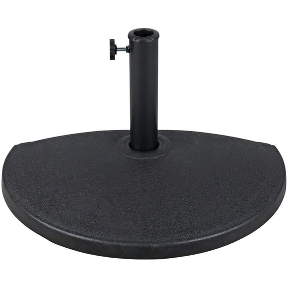 COBANA Half Round Patio Umbrella Base, Heavy-Duty Free Standing Resin Umbrella Stand, 33lb