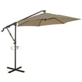 thumbnail image 1 of COBANA Outdoor Patio Umbrella, 10ft Offset Hanging Patio Umbrella with Aluminum Stand, Outdoor Cantilever Umbrella with 360° Rotation, Crank and Tilt System, Beige, 1 of 8