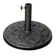 thumbnail image 1 of COBANA23lb Patio Market Umbrella Base, Heavy Duty Round Outdoor Stand, Resin Holder for Garden Beach Deck, Bronze, 1 of 6