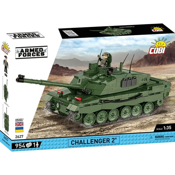 COBI Armed Forces Challenger 2 Tank Interlocking Building Block Model Set # 2627