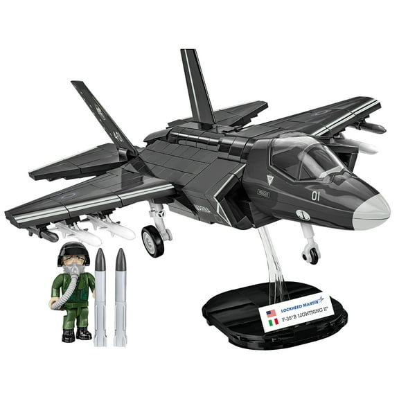 COBI Armed Forces F-35 B Lightning II Aircraft Model Fighter Bomber Plane Interlocking Building Block Set # 5895