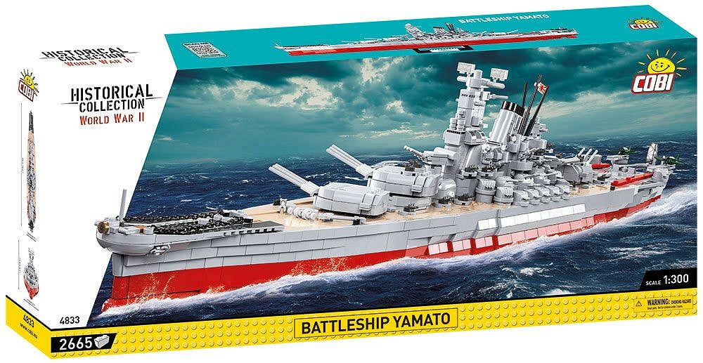 Cobi #4833 戦艦大和　ミリタリーブロック COBI World War II Battleship Yamato Brick Building Toy Military