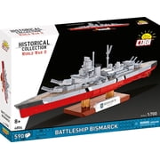 COBI Historical Collection WWII Battleship Bismarck Building Set, 590 Pieces