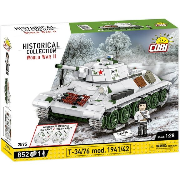 COBI Historical Collection WWII T-34/76 mod 1941/42 2-in-1 (PL/SOV) Tank