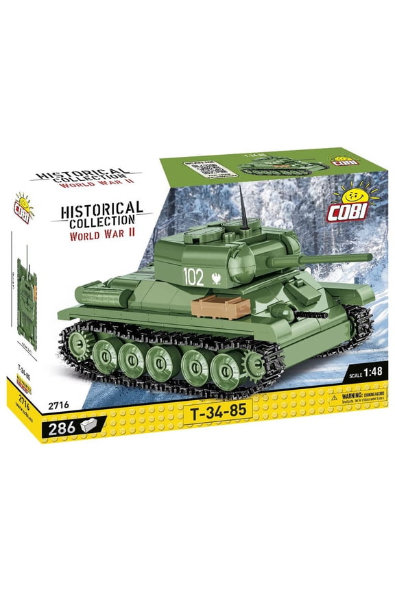 Historical Collection World War II T-34-85 Soviet Tank Model Building Block Set # 2716