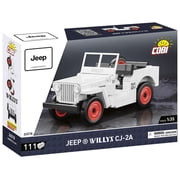 COBI Jeep Willys CJ-2A White Modern Cars Building Block Model Set # 24518