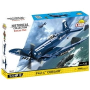 COBI Korean War F4U-4 Corsair Fighter Bomber Plane | Historical Collection | Historical Collection Toys | 132 Scale Model with Stand | Building Block Set # 2417