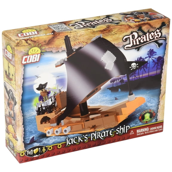 COBI Pirates - Jack's Pirate Ship Building Block Kit # 6019