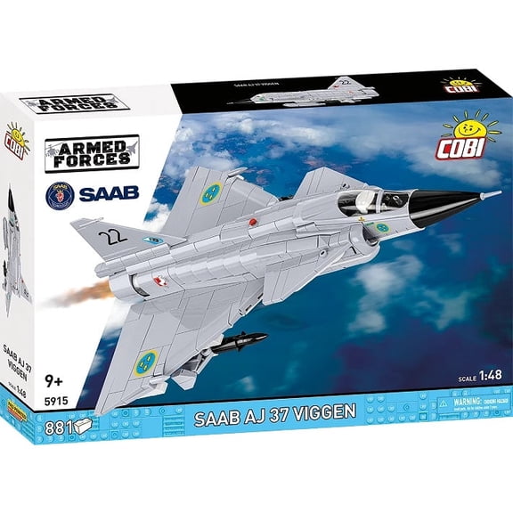 COBI Armed Forces SAAB JA 37 Viggen Aircraft Building Set, 881 Pieces