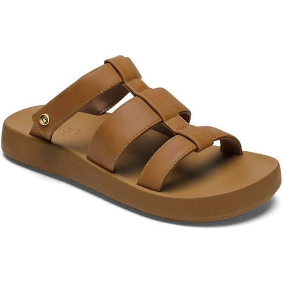 COBIAN Adult Female Amalfi Sandals, Color: Tan, Size: 07 (AMA25-230-07)