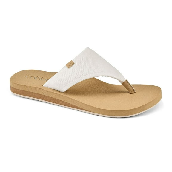 COBIAN Adult Female Bermuda Bounce Sandals, Color: Cream, Size: 06 (BEB24-110-06)