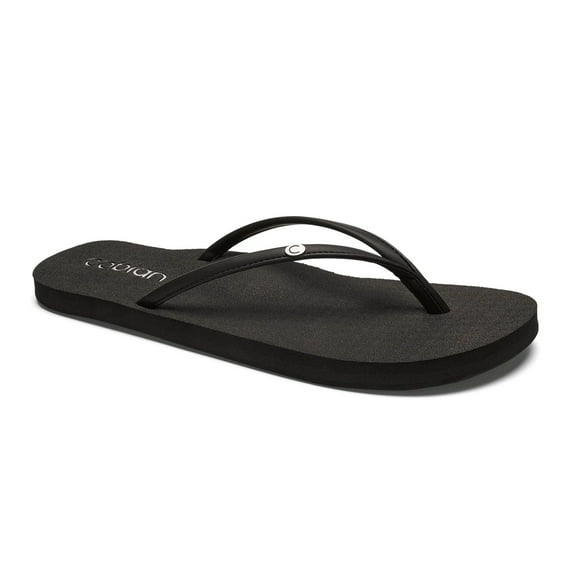 COBIAN Adult Female Nias Bounce 2 Flip Flops, Color: Black, Size: 09 (NIA25-001-09)
