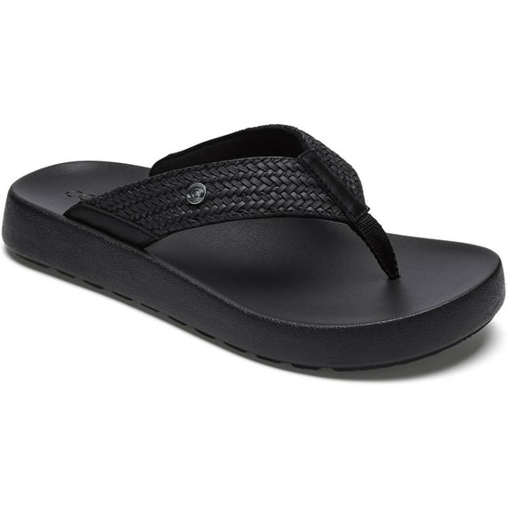 COBIAN Adult Female Palmilla Sandals, Color: Black, Size: 10 (PAL25-001-10)