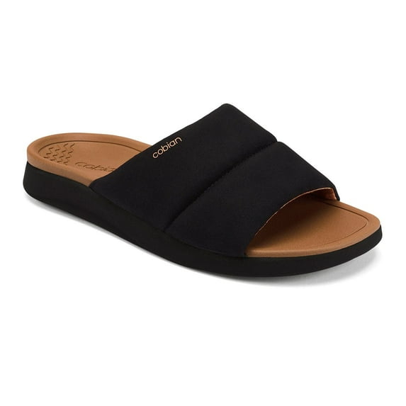 COBIAN Adult Female Tolula Slide Sandals, Color: Black, Size: 09 (TOL24-001-09)