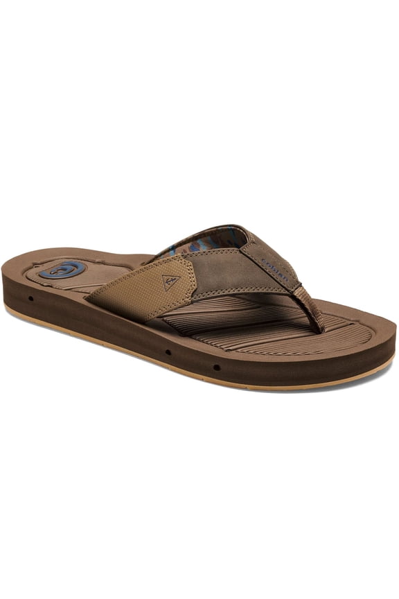 Adult Male Draino 3 Flip-Flop Sandals, Color: Brown, Size: 11 (HBD23-200-11)